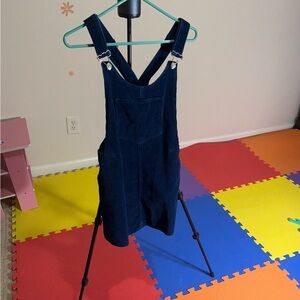 Zara blue  corduroy  jumper dress